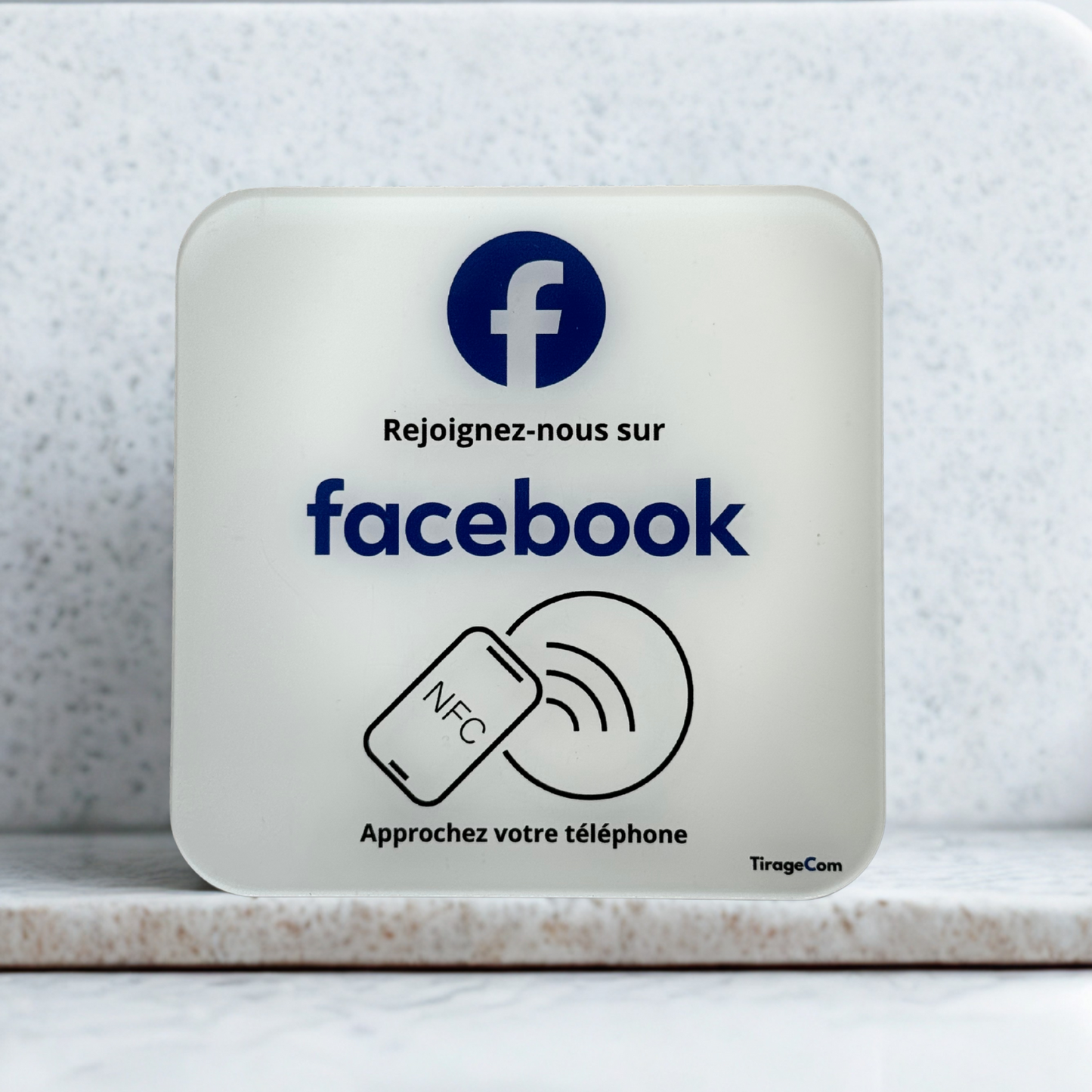 Plaque NFC Facebook